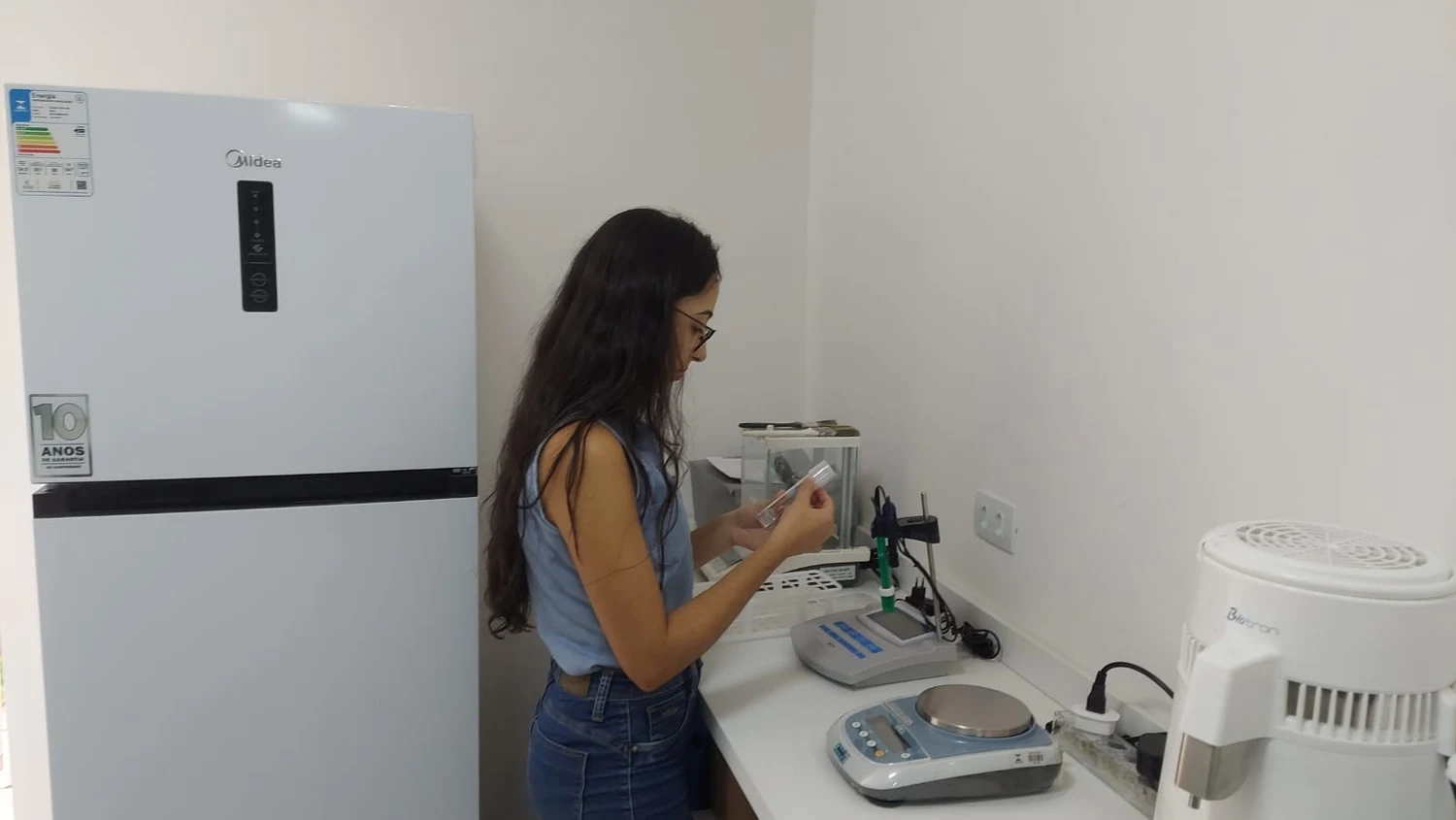 Rotina científica no laboratório da Insygro